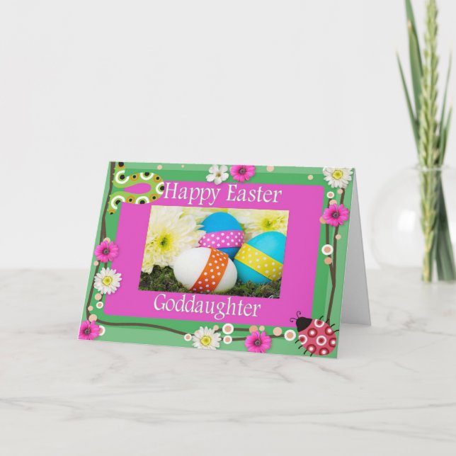 Tarjeta de pascua para la ahijada (Anverso)