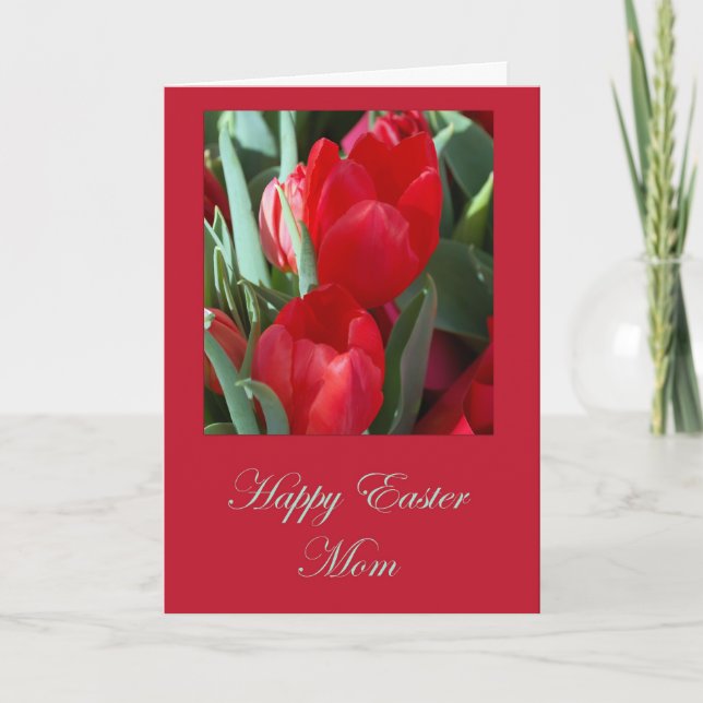 Tarjeta de pascua para la mamá (Anverso)