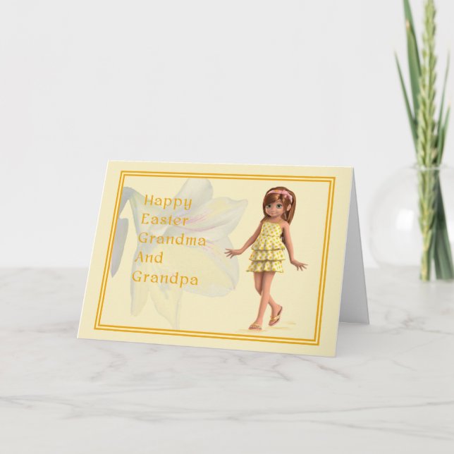 Tarjeta de Pascua para los abuelos (Anverso)