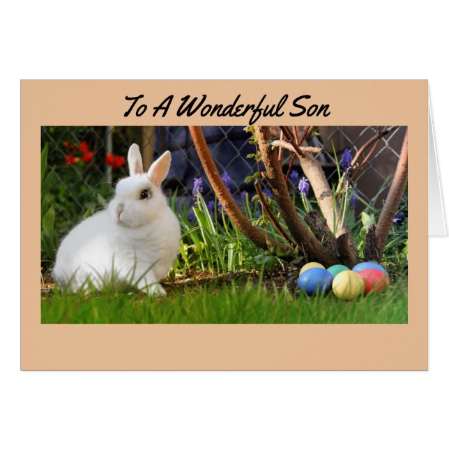 Tarjeta de pascua para un hijo (Anverso (Horizontal))