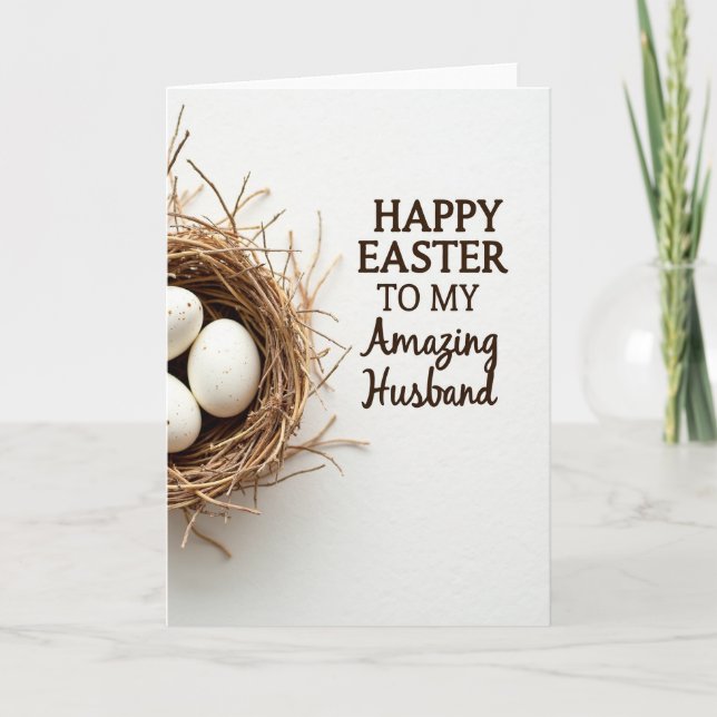 Tarjeta de Pascua para un marido increíble (Anverso)