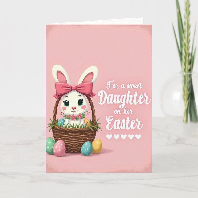 Tarjeta de Pascua para una hija dulce (Anverso)