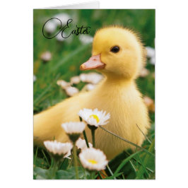 Tarjeta de Pascua - Patito Adorable