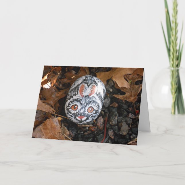Tarjeta de Pascua "Rabbit Rock" (Anverso)