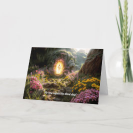 Tarjeta de Pascua resucitada de Jesús