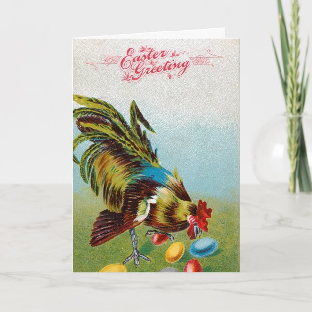 tarjeta de Pascua Vintage de 1907 (Anverso)