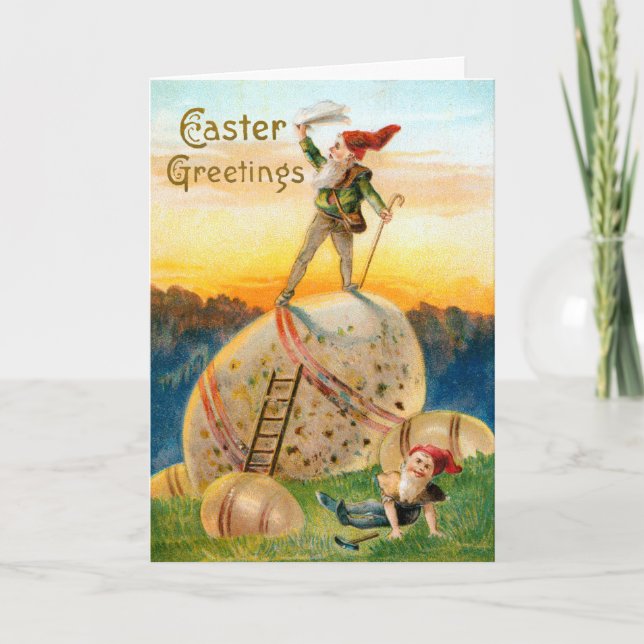 tarjeta de Pascua Vintage de 1907 (Anverso)