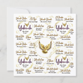 Tarjeta de paso de Yahweh