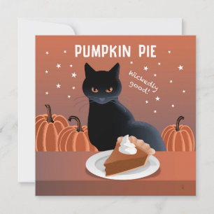 tarjeta de pastel de calabaza