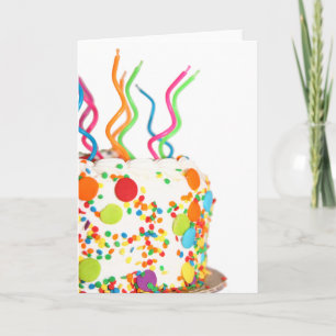 Tarjeta de pastel de cumpleaños