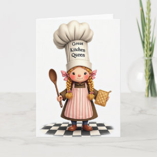 Tarjeta de pastelera del día de las madres floral