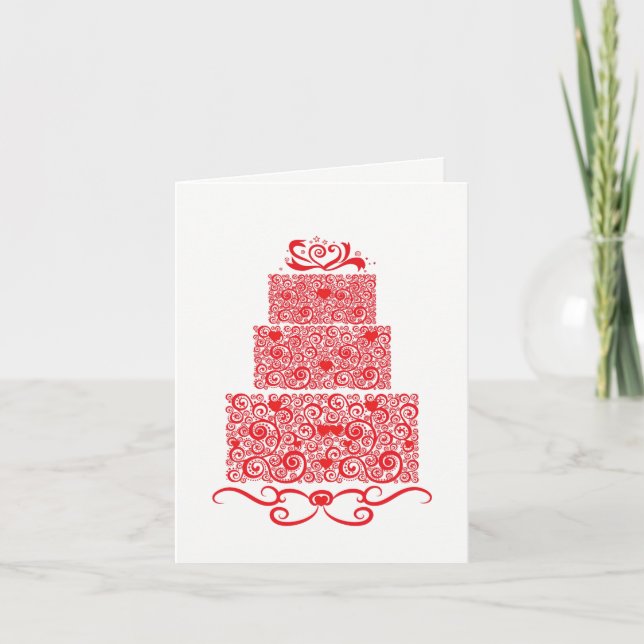 Tarjeta de pastelería boda (Anverso)