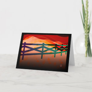 Tarjeta de Pastor del cielo rojo