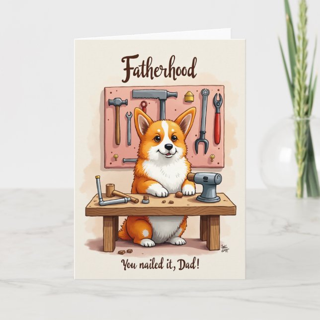 Tarjeta de Paternidad de Perros Ingeniosos (Anverso)