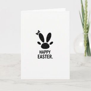 Tarjeta de patrón animal de Pascua negra