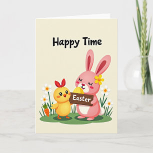 Tarjeta de patrón de amigos de Happy Time