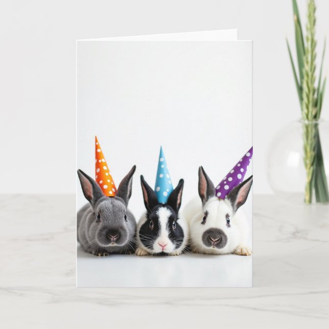 Tarjeta de patrón de animal de fiesta (Anverso)