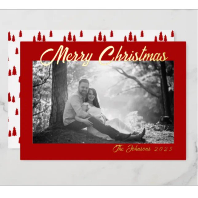 Tarjeta de patrón de árbol de navidad de Relieve m (Subido por el creador)