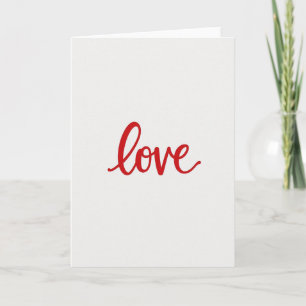 Tarjeta de patrón de color bermellón de amor