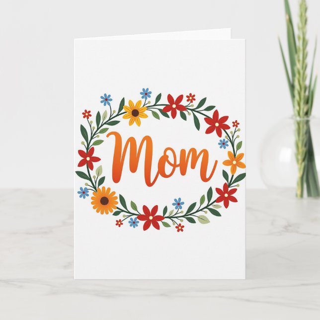 Tarjeta de patrón de mamá botánica (Anverso)