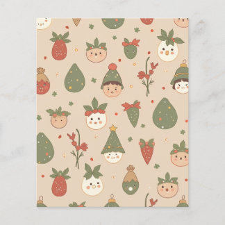 Tarjeta de patrón de navidades