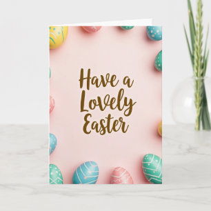Tarjeta de patrón de óvalos decorados