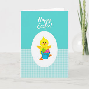 Tarjeta de patrón de pájaro feliz