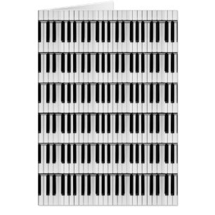 Tarjeta de patrón de piano
