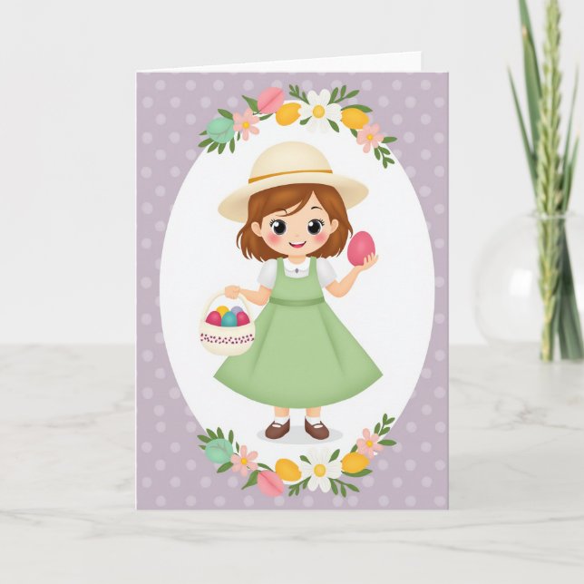 Tarjeta de patrón de retrato ovalado (Anverso)