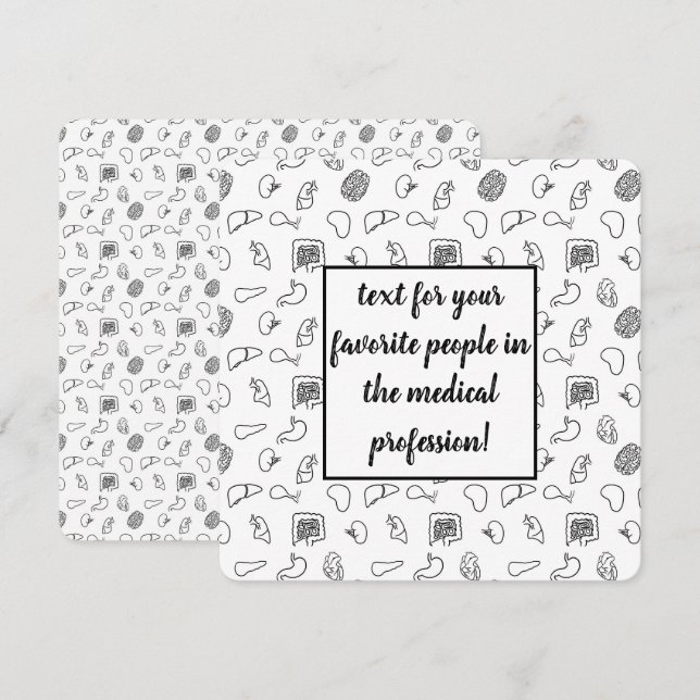 Tarjeta de patrón médico (Anverso / Reverso)