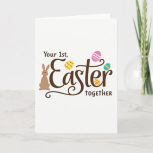 Tarjeta de patrón para tu primera Pascua