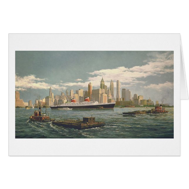 Tarjeta de Paul McGehee "Nueva York" (Anverso (Horizontal))