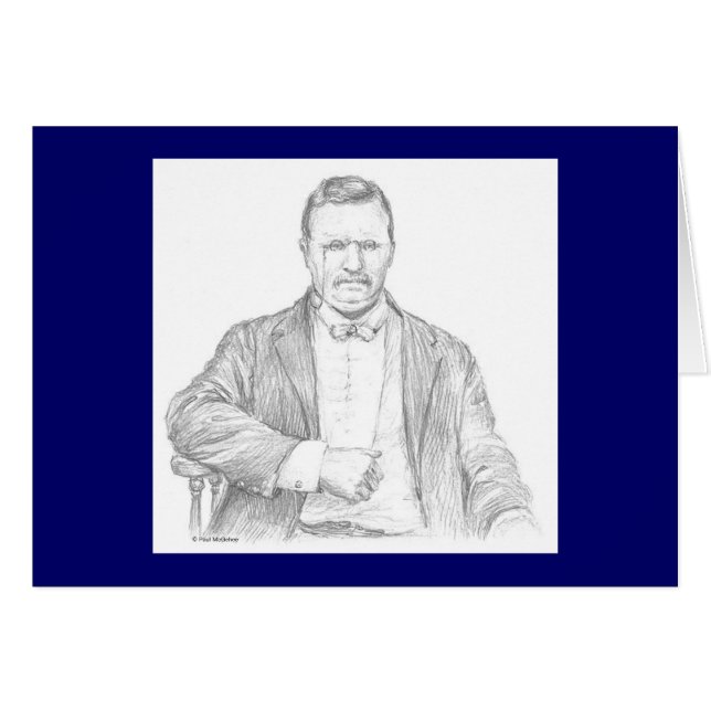 Tarjeta de Paul McGehee "Theodore Roosevelt" (Anverso (Horizontal))