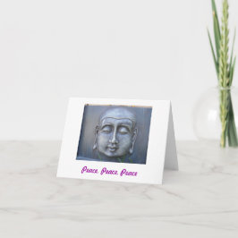 Tarjeta de paz Buda