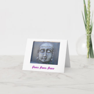 Tarjeta de paz Buda