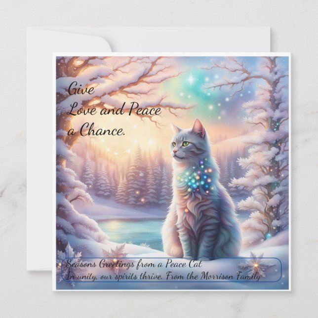 Tarjeta de Paz Global: Dale una oportunidad al amo (Anverso)