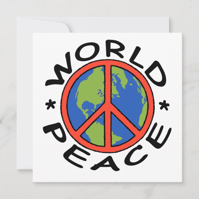 Tarjeta de Paz Mundial (Anverso)
