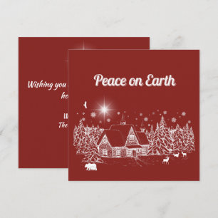 Tarjeta de paz para la Tierra de los Navidades de