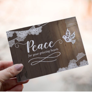Tarjeta de Paz para tus Corazones Dolorosos