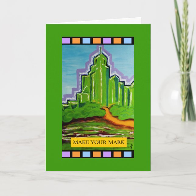 Tarjeta de PedagogyGreetings: A través de las (Anverso)