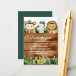 tarjeta de pedido de libro de safari silvestre