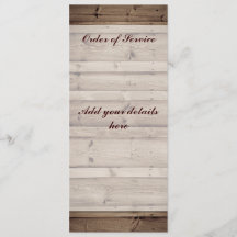 Tarjeta de pedido de servicio de madera antigua