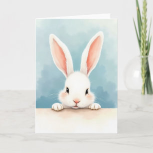 Tarjeta de Peek de Amigo Esponjoso Adorable