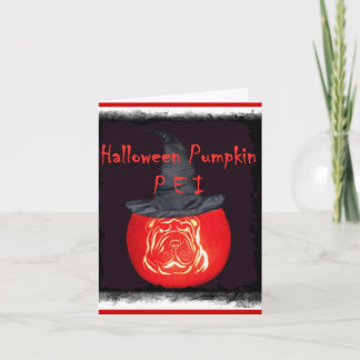Tarjeta de Pei de la calabaza