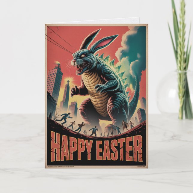Tarjeta de película del monstruo del conejo de Pas (Anverso)