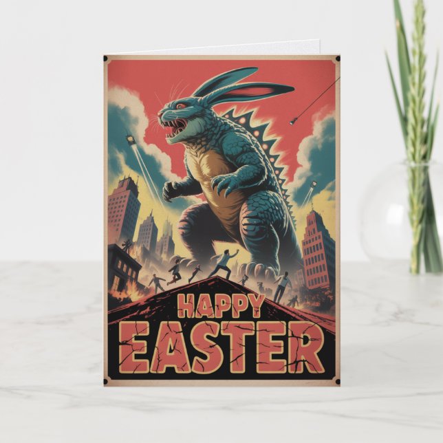 Tarjeta de película del monstruo del conejo de Pas (Anverso)
