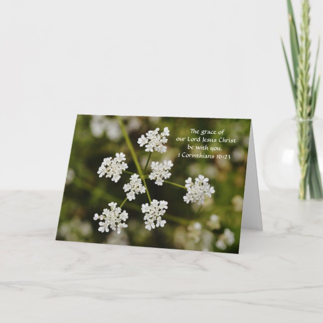 Tarjeta de pensamiento de Faidflower Wildflower (Anverso)