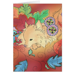 Tarjeta de pensamiento de Pomeranian (espacio en