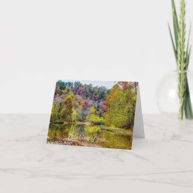 Tarjeta De Pensamiento De Tu Tranquilidad De Otoño (Anverso)