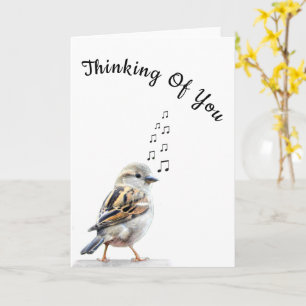 Tarjeta de Pensamiento para Ti Pájaro Lindo